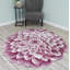 Tapis rose à motif de fleurs Ayalur-1161021563