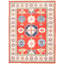 Tapis unique en laine noué à la main style Gazni des années 2010 de 5 pi x 6 pi 7 po brun Qaiden