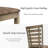Rustic Distressed Solid Wood Dining Chairs (Set of 6)