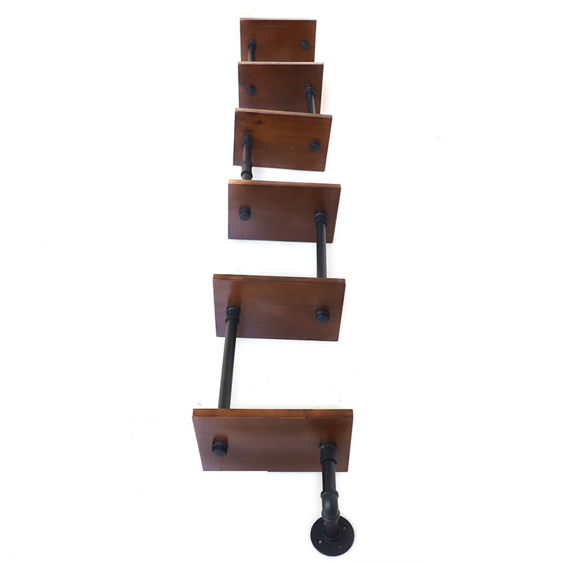 6-Tier Book Shelf Wall-Mounted Book Storage Rack  Book Storage Rack