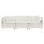 Canapé modulaire surdimensionné en L avec repose-pieds réversible en chenille blanche Free Combination Comfy Upholstery
