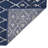 Navy Ivory Rectangle Polypropylene 5'3"x7' Rug
