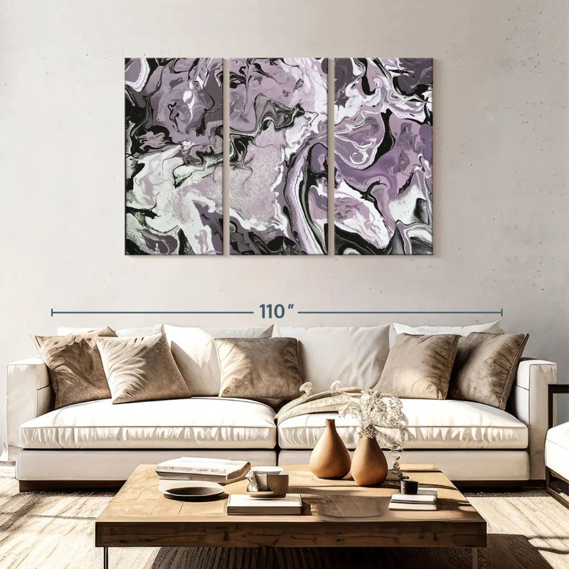 Avery Abide Plum, 48" H x 74" W