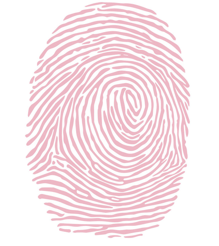 Décalcomanie murale à empreinte digitale, Rose œillet, H 21 po x l 15 po x P 0,01 po