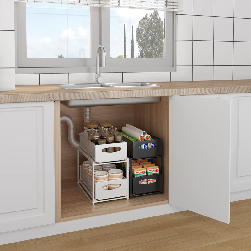 Minelba Steel Pull Out Drawer, White