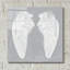 Art mural en verre «Wings 1 On Grey Fl Flip» par James Wiens-489542800