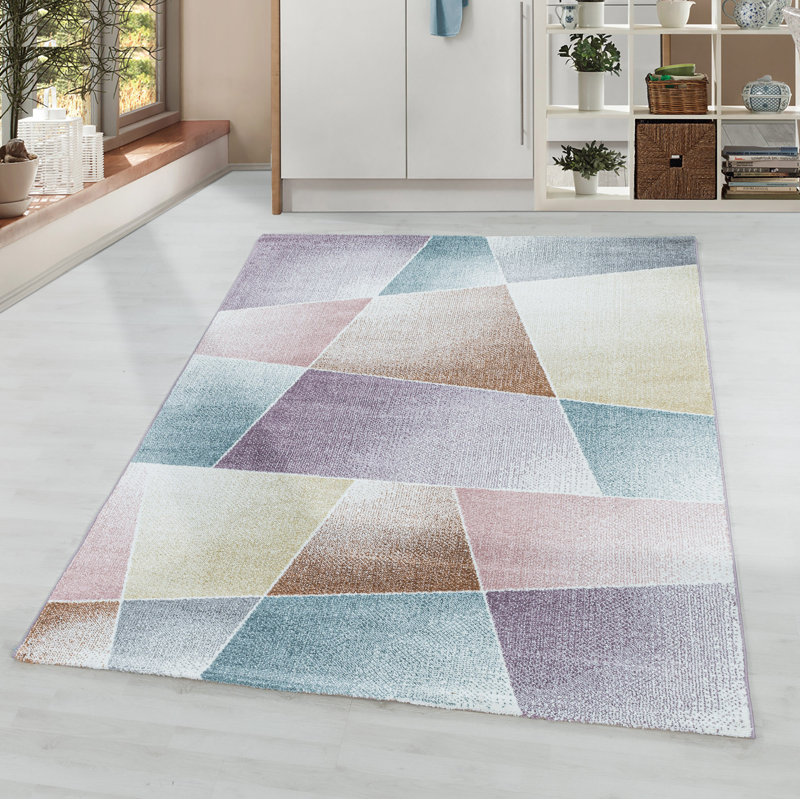 Eustache Solid Colour Flatweave Area Rug, Rectangle 200 x 290cm
