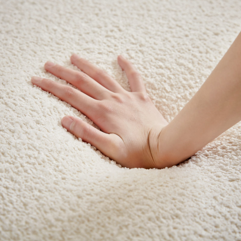 Méridienne Boucle Méridienne Fluffy, Orienté à gauche (vu de face), Crème, crème