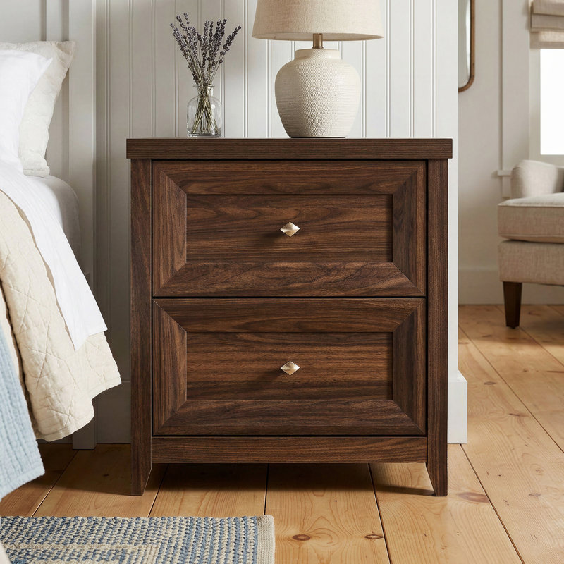 Table de chevet l 23 po Cleckheat, Brun acajou