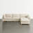 Solena 126.8" W 5-Piece Upholstered Modular Sofa With Solid Wood Base-1852715204