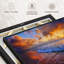 Plage «Clouds Enshrouding Ocean Shore», reproduction sur toile-101456489