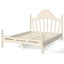 Lit plateforme double avec tête de lit chic, cadre de lit en bois massif avec support à lattes, aucun sommier tapissier requis-777343096-777828417