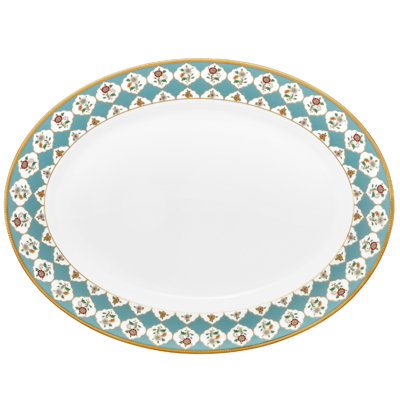 Noritake Lodi's Morning Oval Platter, 14" In White