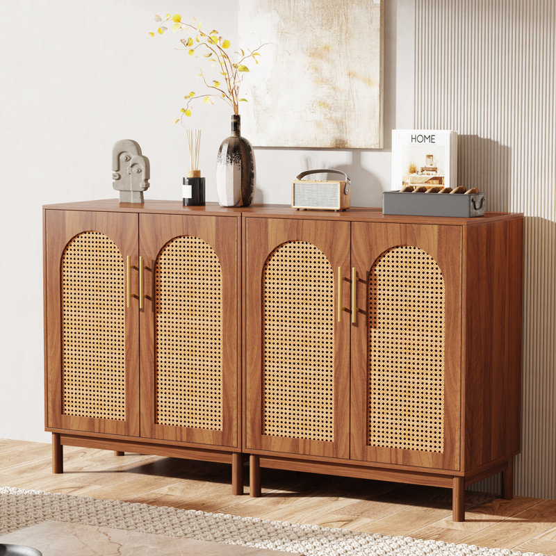Buffet de 59 po de largeur Willits, Orange