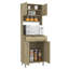Armoire élégante à deux portes - H 66,81 po x l 14,01 po x P 23,91 po-94239251
