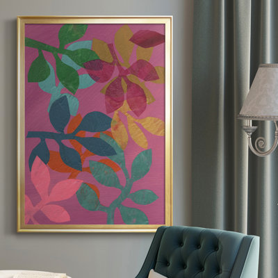 «Vivid Stems V», toile encadrée de qualité supérieure - prête à être accrochée