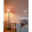 Lampe sur pied Smart Wi-Fi avec Alexa et l'assistant Google, lumière à DEL à intensité variable avec télécommande, conception moderne pour le salon, la chambre à coucher et le bureau