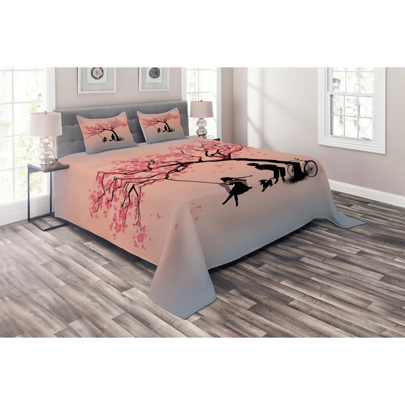 Hypnotic Eclectic Coverlet, King Bedspread + 2 Shams