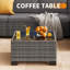 Ensemble de conversation modulaire en rotin 6 pièces avec coussins-1615801003