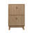 Ultra-Thin Flip-Down Shoe Cabinet with Adjustable Shelves