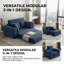 Canapé-lit Cloud-Like Dream: chaise longue surdimensionnée désossée - canapé-lit convertible 3-en-1 pour une détente confortable et un confort peu encombrant-507840038