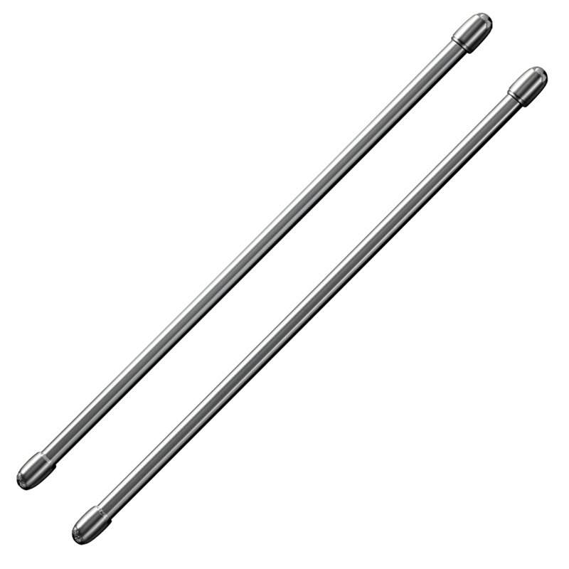 Tringle à rideaux simple réglable à surface plate Café Rod, De 16 po à 24 po, Chrome