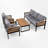 4 - Piece Patio Conversation Set With Cushions-110945672