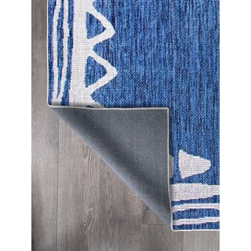 Tapis en coton Taliyah, Tapis de couloir 2 pi 7 po x 13 pi 1 po