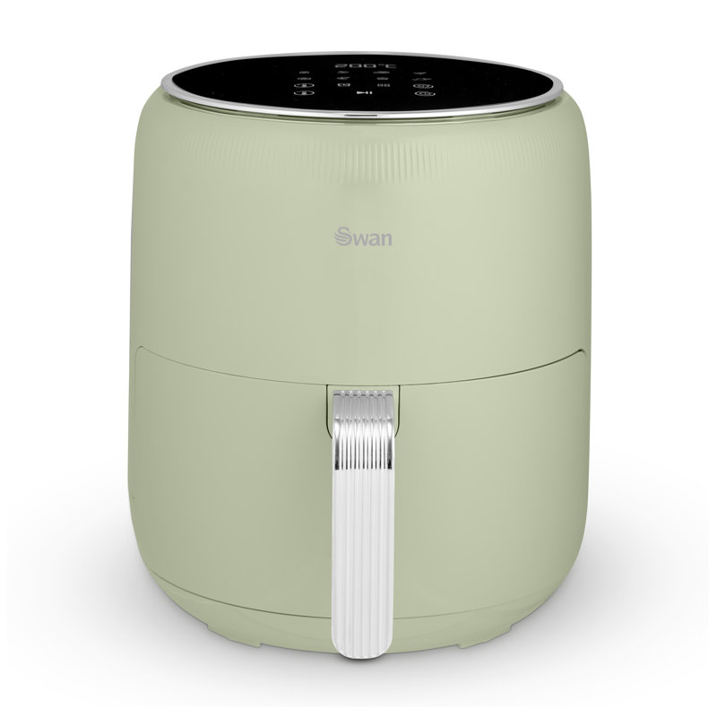 Swan Retro Digital Air Fryer with Swan Cyclone Technology, 8 Pre-Set Cooking Options, Adjustable Temperature, 4.5L 1500W