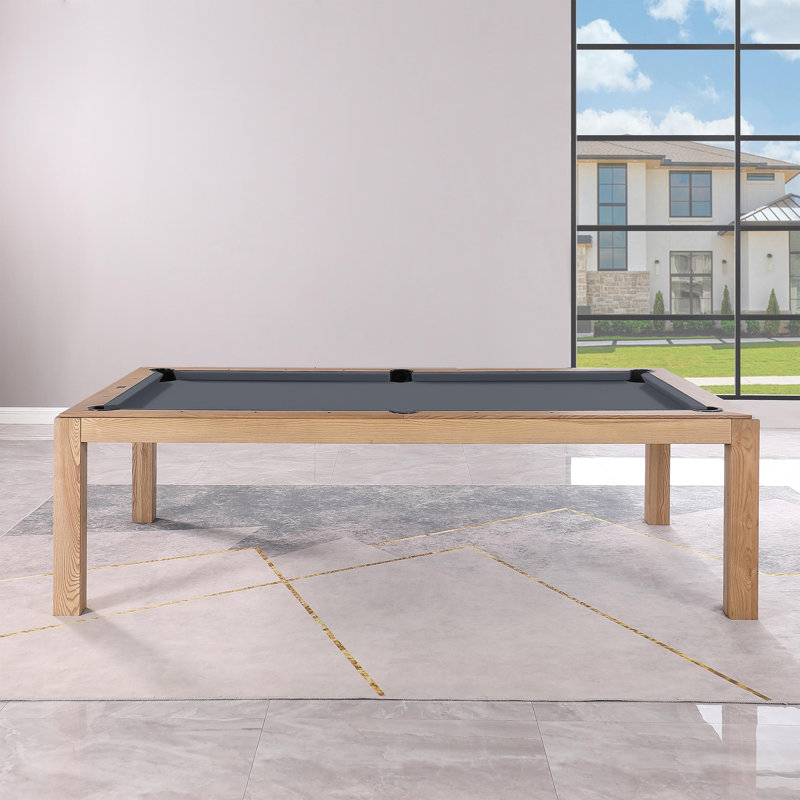 Table de billard Ashmont, Frêne Rétro, 8 pi, Gris anthracite