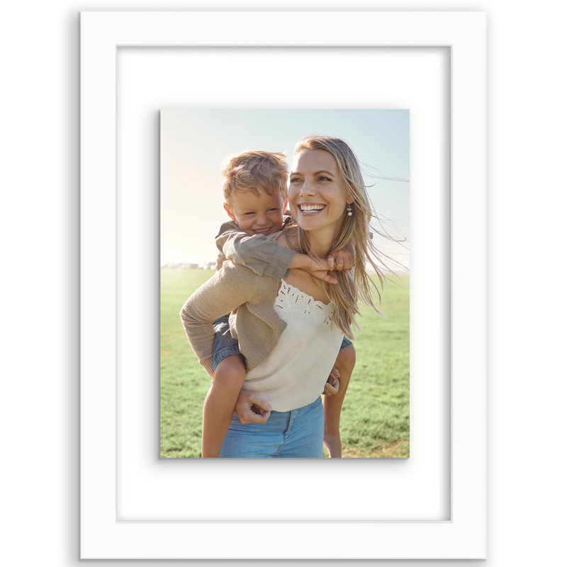 Cadre photo flottant Merranda, White, L 8,5 po x H 11 po