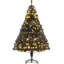 Sapin de Noël artificiel de 6 pi avec des branches réalistes, 250 lumières DEL chaudes et 1000 pointes-1740553969