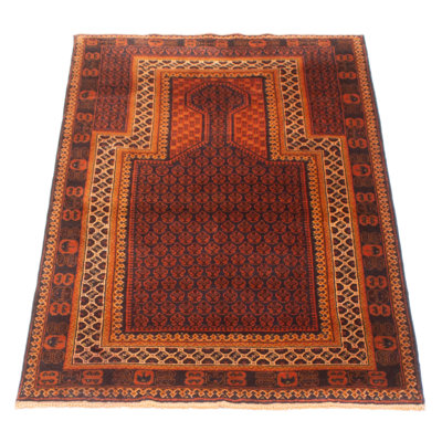 Teimani Burgundy Rug 3'0" x 5'5"