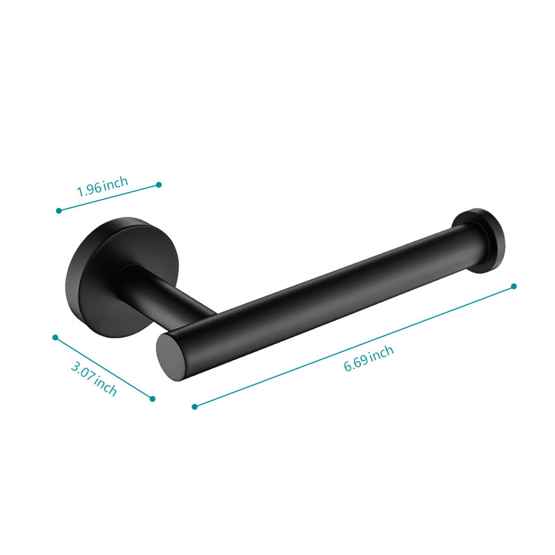 2 Pack Matte Black Stainless Steel Bathroom Paper Towel Mount Holder - Modern Design, And Dependable For Daily Routine Easy Installation Guidance Stylish Wall Mounted  2 Pack  Steel, Multifunctional