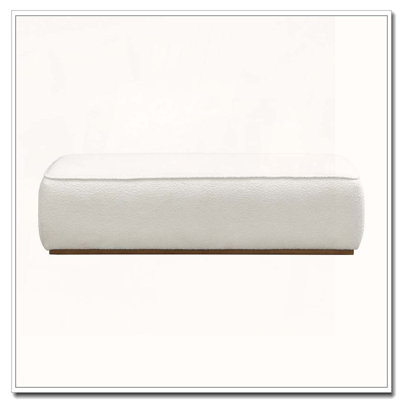 Banc rembourré de 52 po de largeur