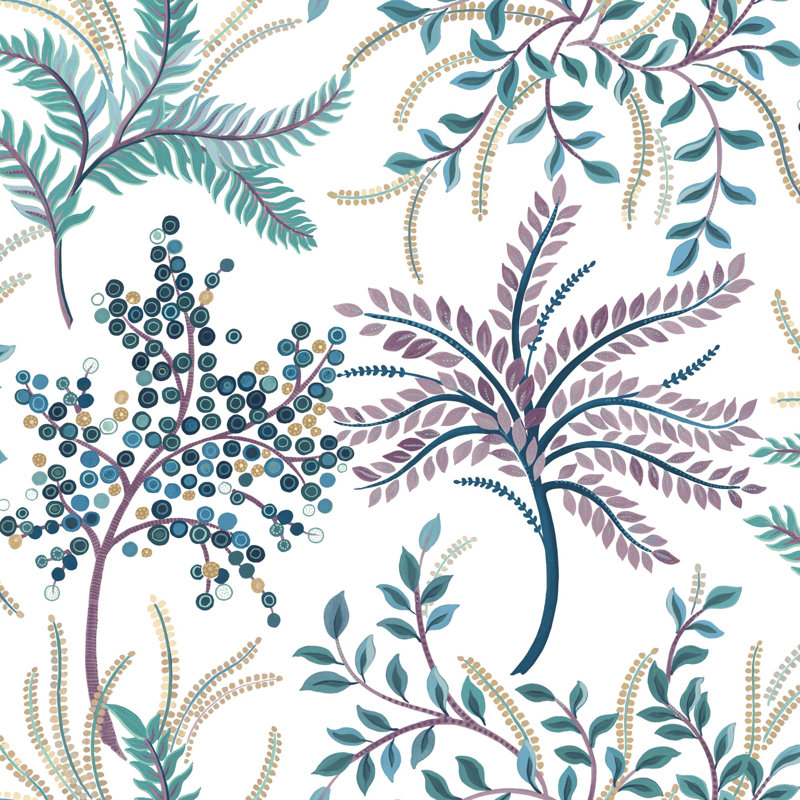 Thorin 5.5m x 68.58cm Matte Wallpaper Roll, Green