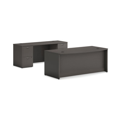 Mod Office Suite with Bow Front Desk