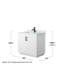 Ensemble de meuble-lavabo simple 36 po avec plateau en marbre Miranda-407610937-407610939