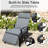 Recliner Patio Chair with Cushions-1523647360