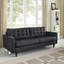 Canapé en cuir retravaillé touffeté Carson Carrington Eggedal de Modway-210282293