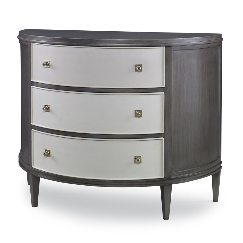 Commode d’appoint 3 tiroirs en demi-cercle Orion