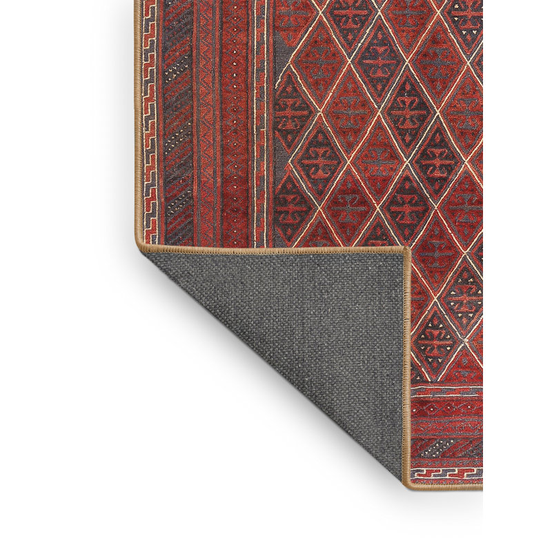Tapis rouge à motif sud-ouest, Rectangle 7 pi x 10 pi