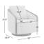 Fauteuil demi-tonneau pivotant de 32 po de largeur Nieve Hinnant-1132893108