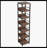 75" 6-Tier Corner Bookcase