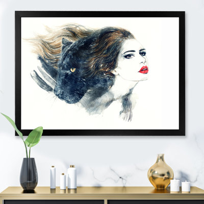 Blue Elegant Fashion Woman " Blue Elegant Fashion Woman "