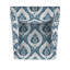 Fauteuil d'appoint Yolu, imprimé médaillon Ikat, polyester bleu et blanc