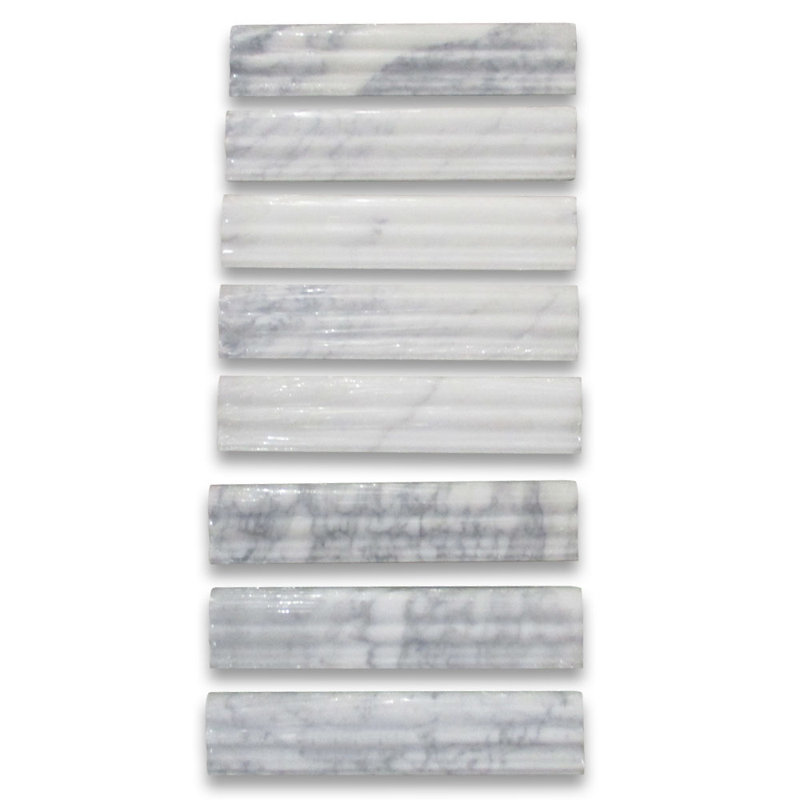 12" x 3" Marble Mosaic Wall & Floor Tile