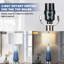 Lampes de table modernes avec ports et prises USB, veilleuse, commande tactile et abat-jour blanc