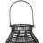 Large Geometric Iron Hurricane Candle Lantern - - Black-101097365