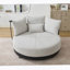 Fauteuil pivotant confortable surdimensionné avec support pour téléphone réglable et revêtement en polyester-1417179378